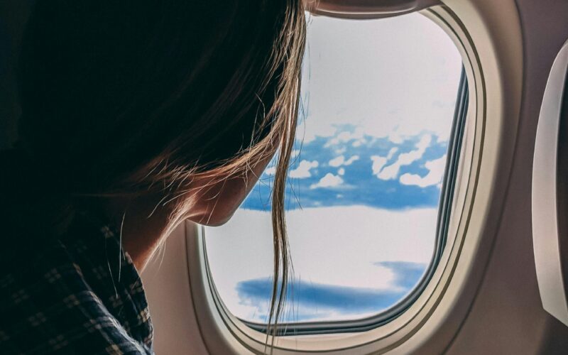 view from aeroplane window